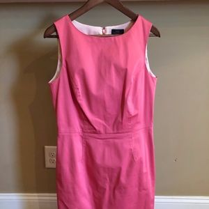 Sleeveless boat neck dress